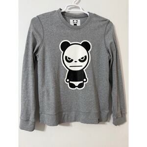 Hipanda Crewneck Long Sleeve Pullover Sweatshirt - Gray - Size XL